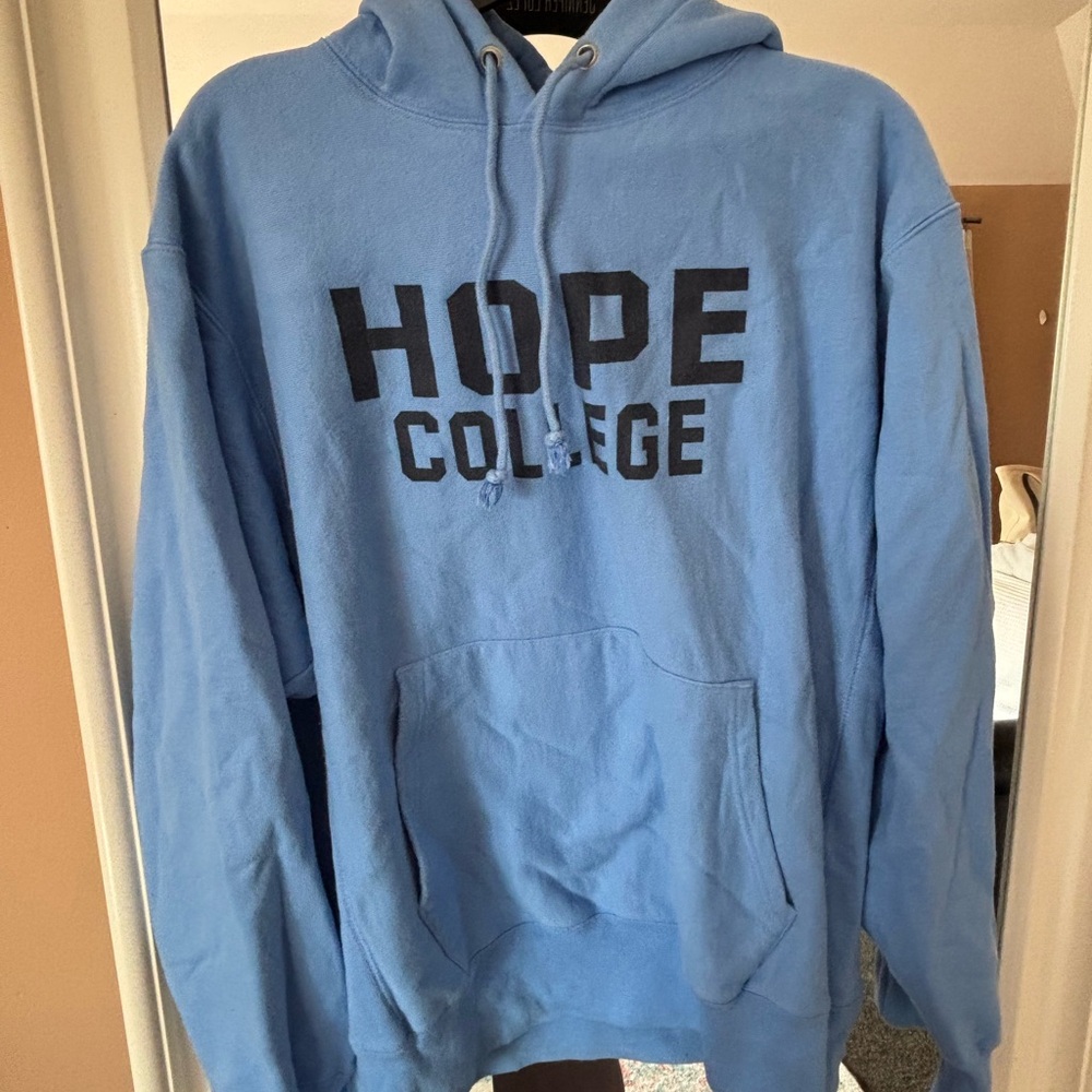 Champion Light Blue Hope College Hoodie